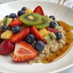 Fruit salad with quinoa