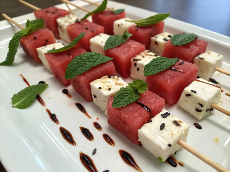 Watermelon and Feta Skewers